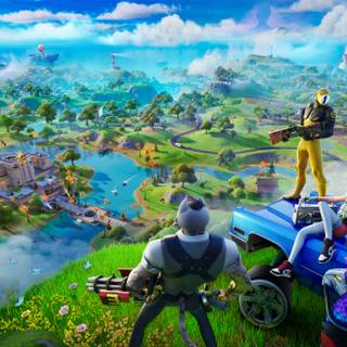 Fortnite covers PS5 wallpaper