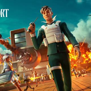 Fortnite covers PS5 wallpaper