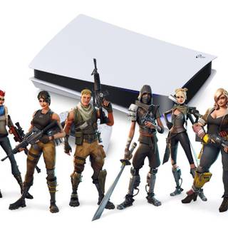 Fortnite covers PS5 wallpaper