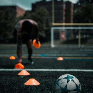 Soccer training wallpaper