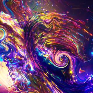 Purple green 4k wallpaper