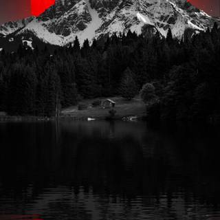 Red moon mobile wallpaper