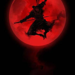 Red black anime phone wallpaper