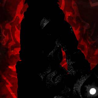 Red and black anime phone wallpaper