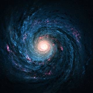 Milky Way galaxy iPhone wallpaper