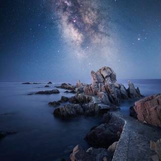 Milky Way galaxy iPhone wallpaper