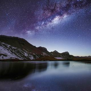 Milky Way galaxy iPhone wallpaper