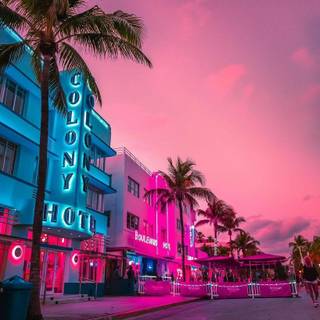 Miami Beach iPhone wallpaper