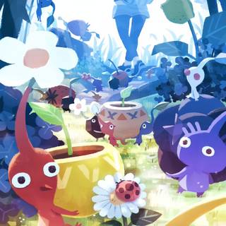 Pikmin iPhone wallpaper