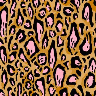 Pink animal print wallpaper