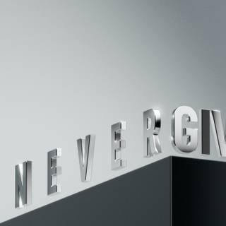 Never Give Up mobile wallpaper