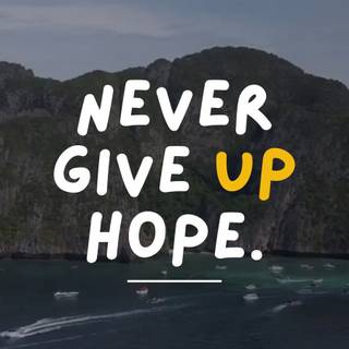 Never Give Up mobile wallpaper