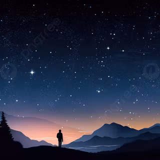 Night sky view wallpaper