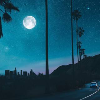 Mobile night sky wallpaper