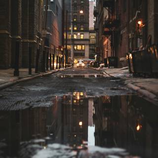 Rain road mobile wallpaper