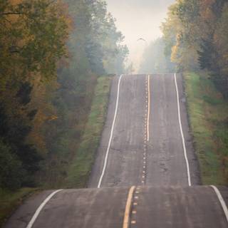 Rain road mobile wallpaper