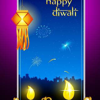Happy Diwali mobile wallpaper