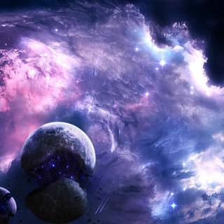 Cute space desktop wallpaper