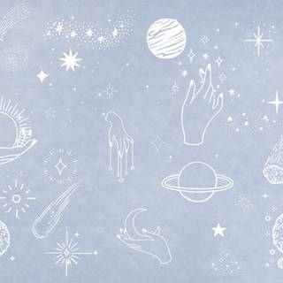 Cute space desktop wallpaper