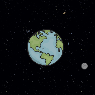 Cute space desktop wallpaper