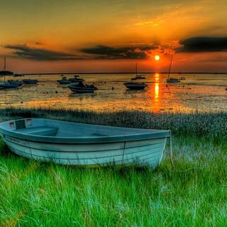 Summer boats wallpaper
