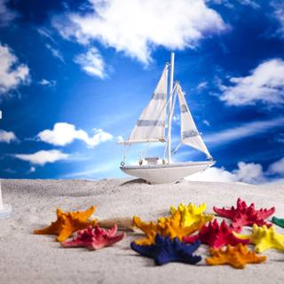 Summer boats wallpaper