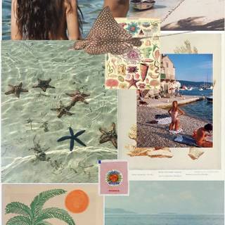 Moodboard summer wallpaper