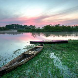 Summer boat lake 2560x1600 wallpaper