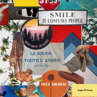 Moodboard summer wallpaper