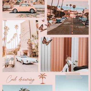 Moodboard summer wallpaper
