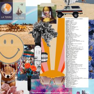 Moodboard summer wallpaper