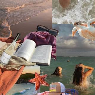 Moodboard summer wallpaper