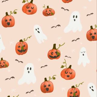 Halloween pumpkin ghost wallpaper