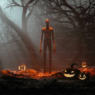Halloween pumpkin ghost wallpaper