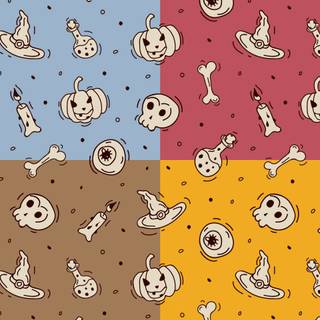Halloween vector pattern wallpaper