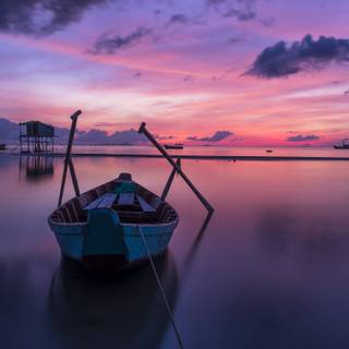 Summer boat lake 2560x1600 wallpaper