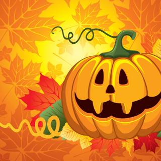 Halloween vector pattern wallpaper