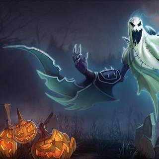 Halloween pumpkin ghost wallpaper