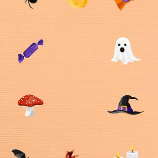 Halloween vector pattern wallpaper