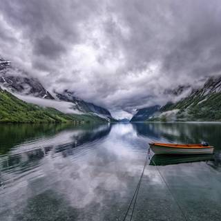 Summer boat lake 2560x1600 wallpaper