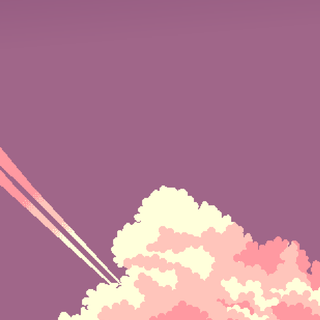 Pixel art pink wallpaper