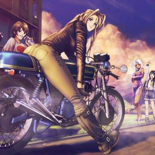 Anime moto wallpaper