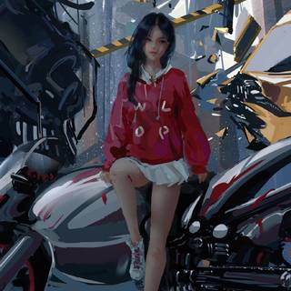 Anime moto wallpaper