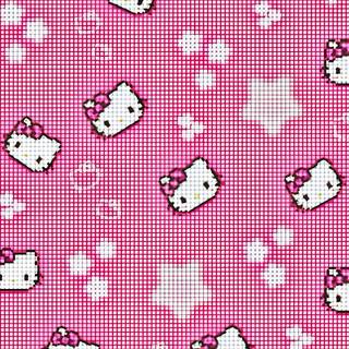 Pixel art pink wallpaper