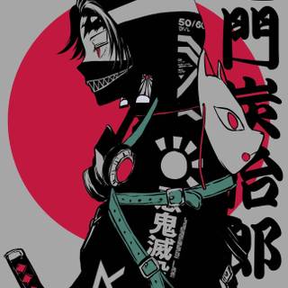 Animated samurai wallpaper