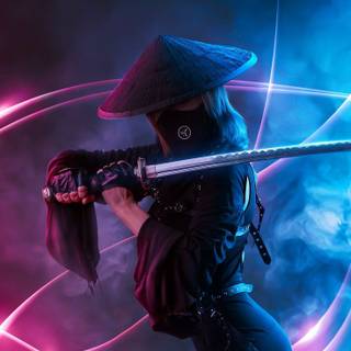 Animated samurai wallpaper