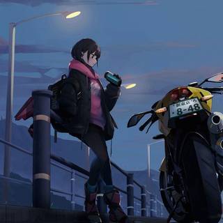 Anime moto wallpaper
