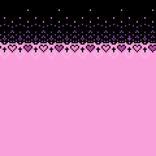 Pixel art pink wallpaper