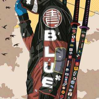 Animated samurai wallpaper