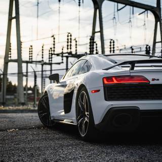 Audi R8 V10 Plus iPhone 15 Pro Max wallpaper
